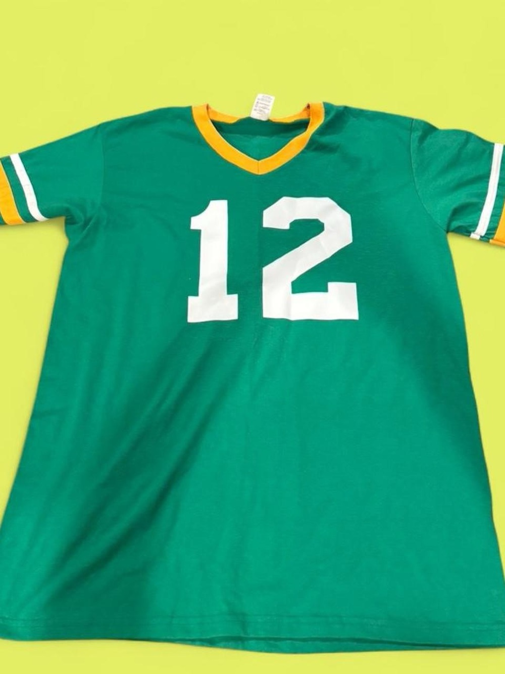 Augusta Sportswear Green Tee with Gold Trim